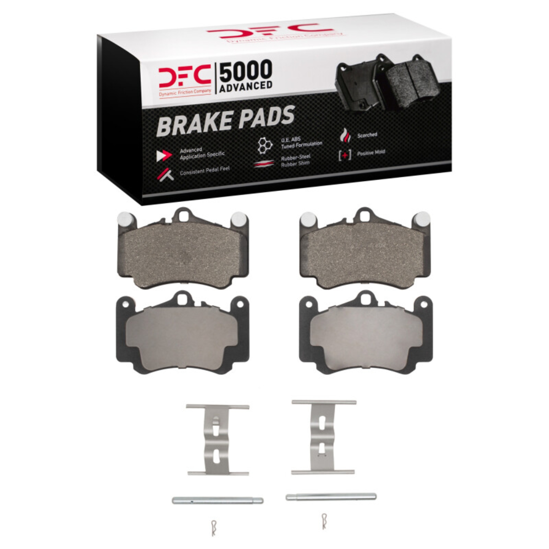 Picture of DFC 99-12 Porsche 911 Front 5000 Advanced Low Metallic Brake Pads and Hardware Kit