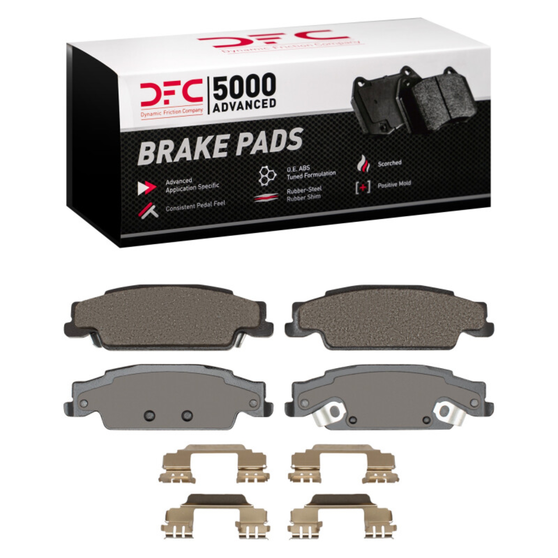 Picture of DFC 03-11 Cadillac STS Rear 5000 Advanced Ceramic Brake Pads and Hardware Kit