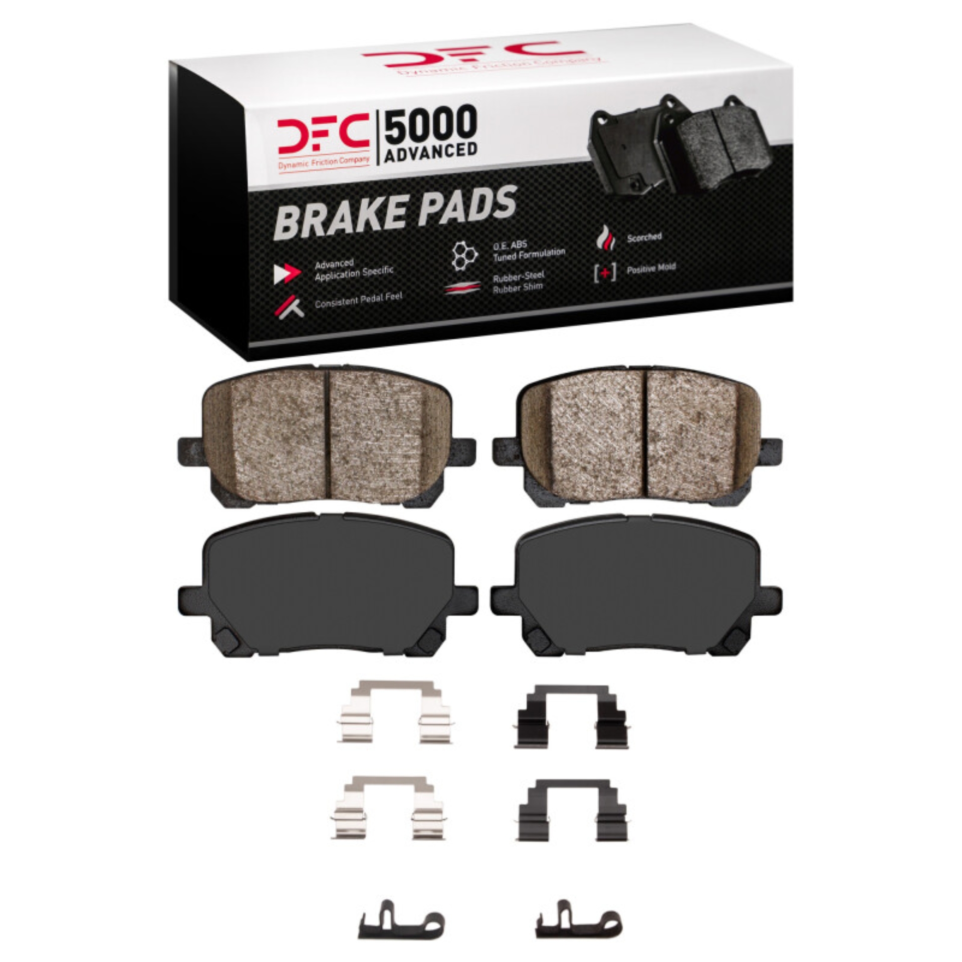 Picture of DFC 03-08 Pontiac Vibe Front 5000 Advanced Ceramic Brake Pads and Hardware Kit