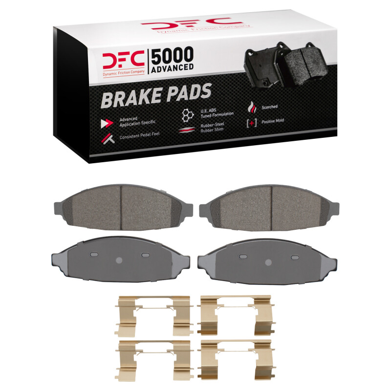 Picture of DFC 03-11 Ford Crown Victoria Front 5000 Advanced Ceramic Brake Pads and Hardware Kit