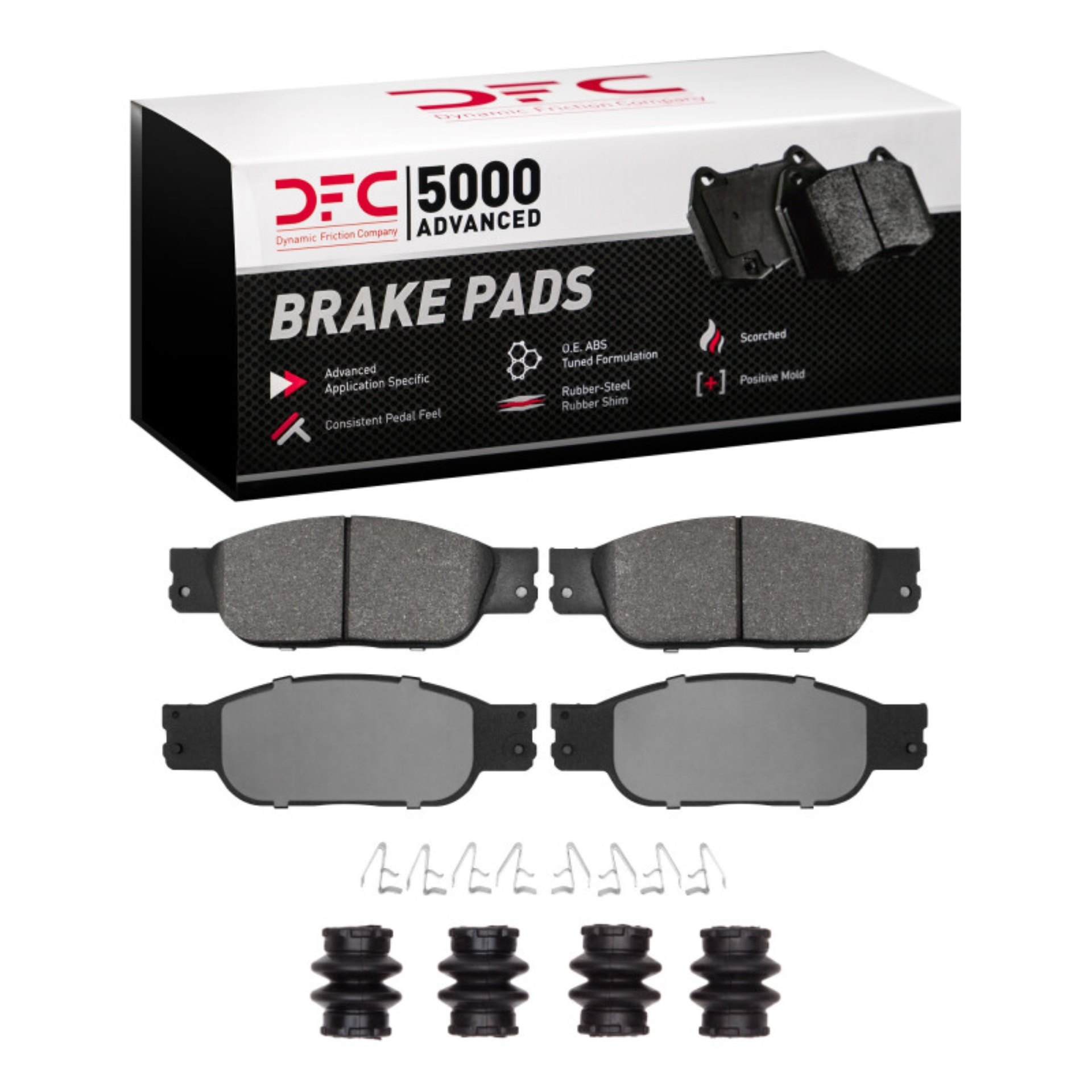 Picture of DFC 03-05 Jaguar S-Type Front 5000 Advanced Low Metallic Brake Pads and Hardware Kit