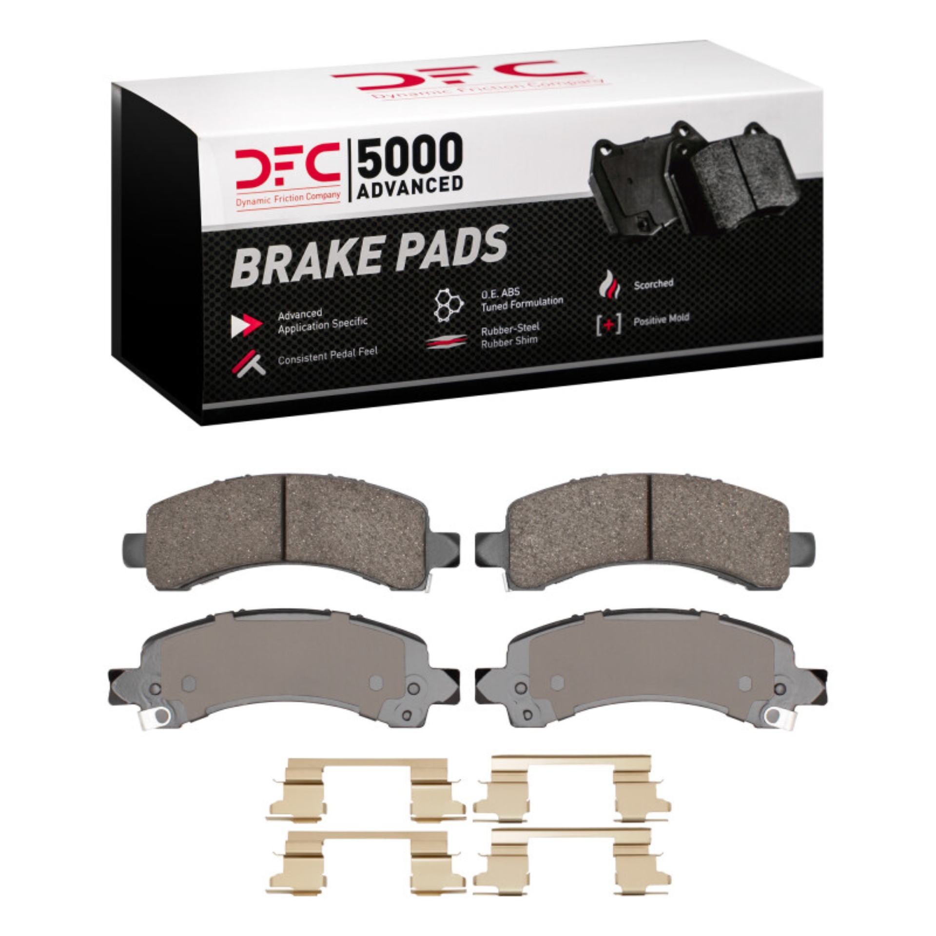 Picture of DFC 03-17 Chevrolet Express 3500 Rear 5000 Advanced Ceramic Brake Pads and Hardware Kit