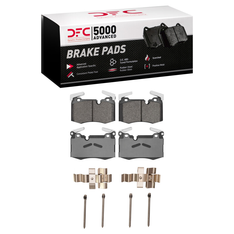 Picture of DFC 09-14 Mini Cooper (Excl Clubman) Front 5000 Advanced Low Metallic Brake Pads and Hardware Kit