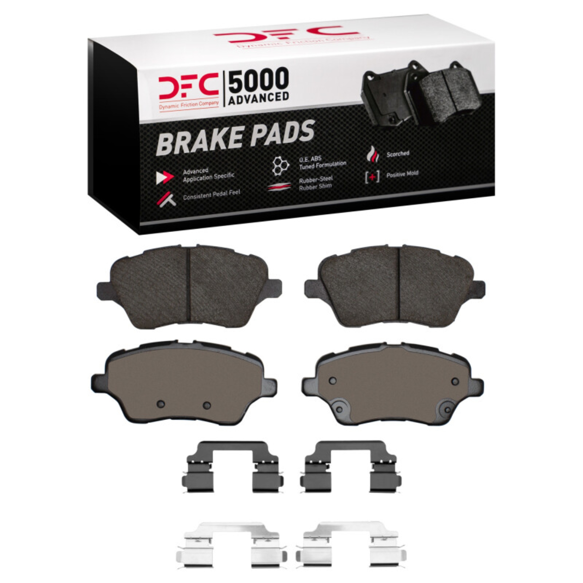 Picture of DFC 14-23 Ford Fiesta (USA/Canada) Front 5000 Advanced Ceramic Brake Pads and Hardware Kit