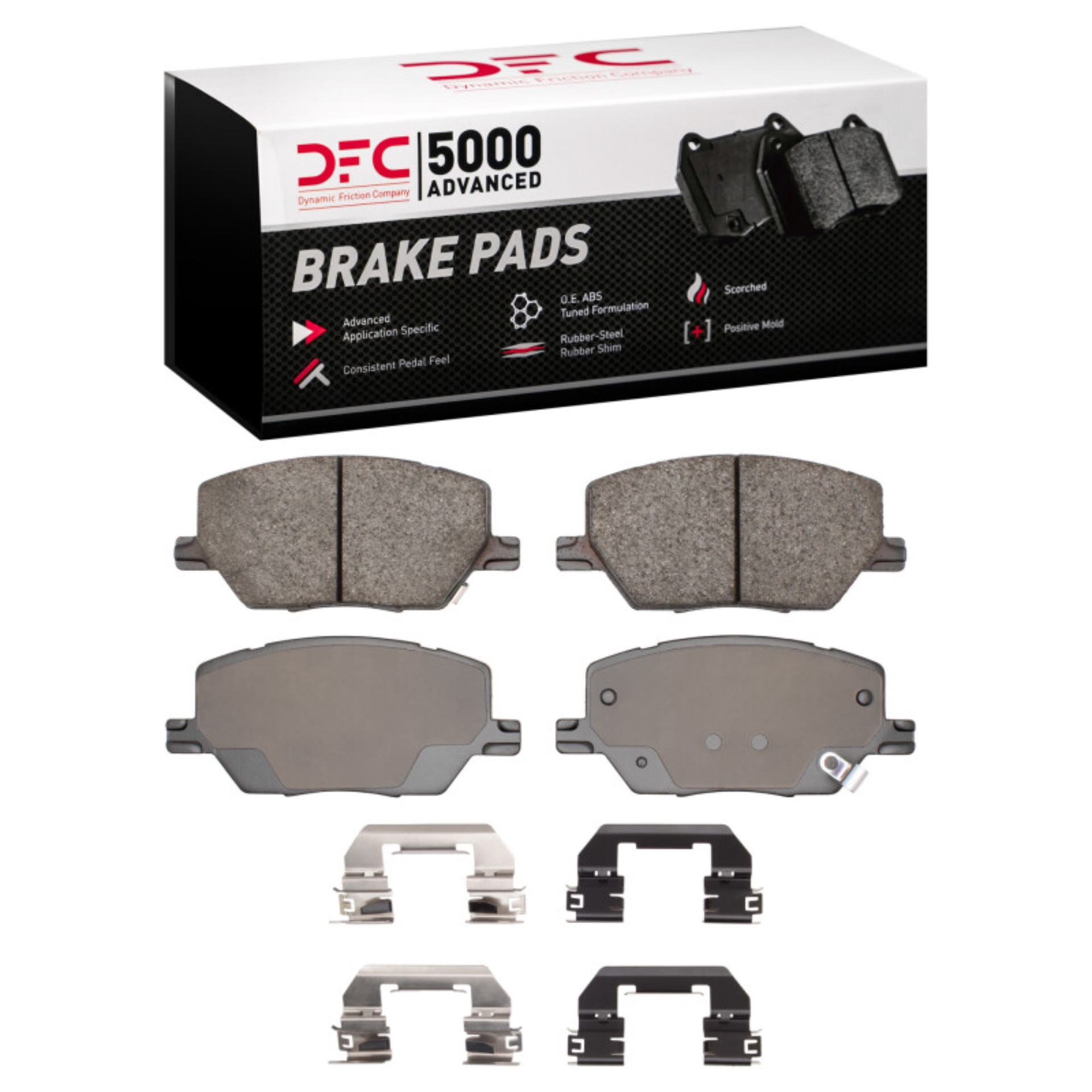 Picture of DFC 15-21 Fiat 500X Front 5000 Advanced Ceramic Brake Pads and Hardware Kit