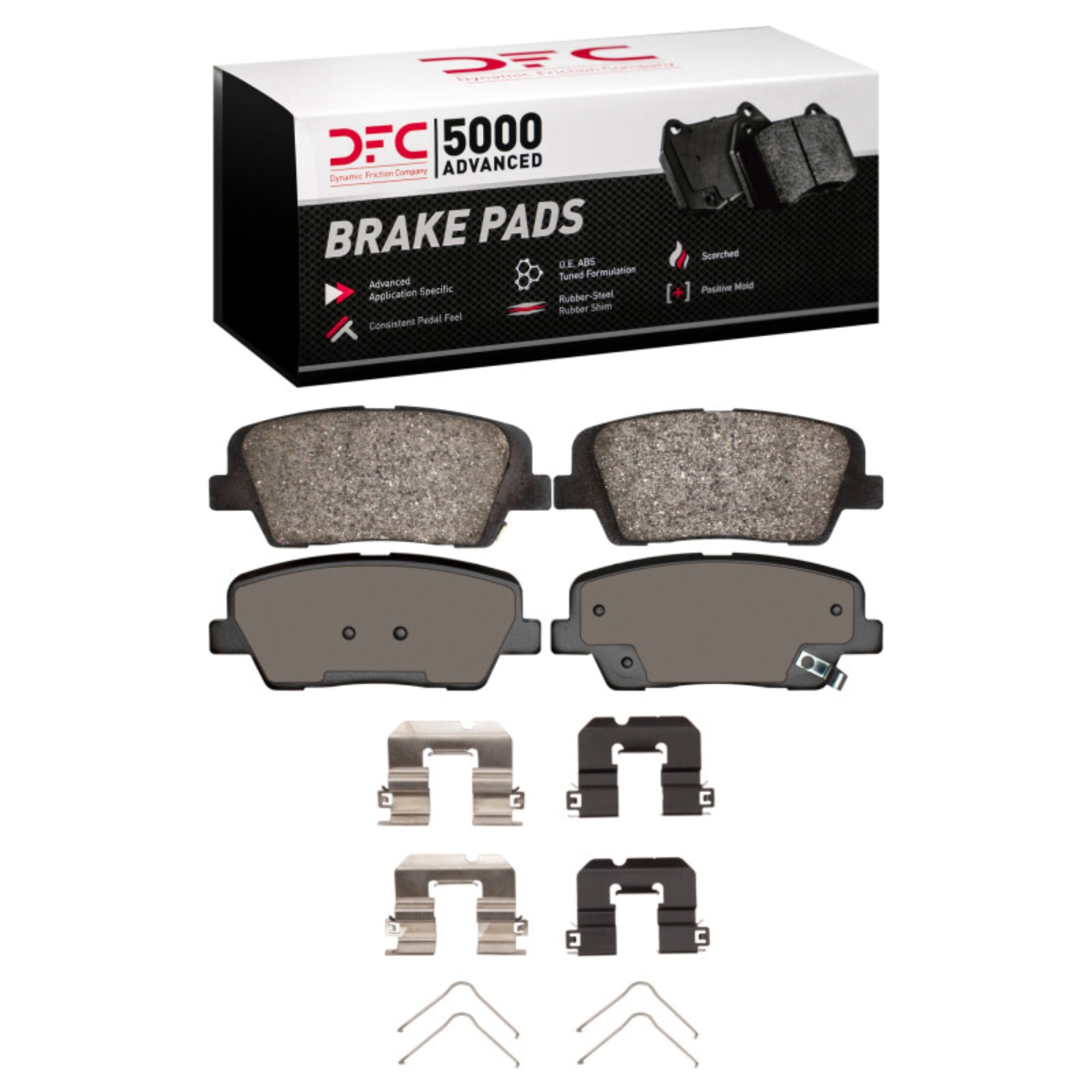 Picture of DFC 07-22 Genesis G70 Rear 5000 Advanced Ceramic Brake Pads and Hardware Kit