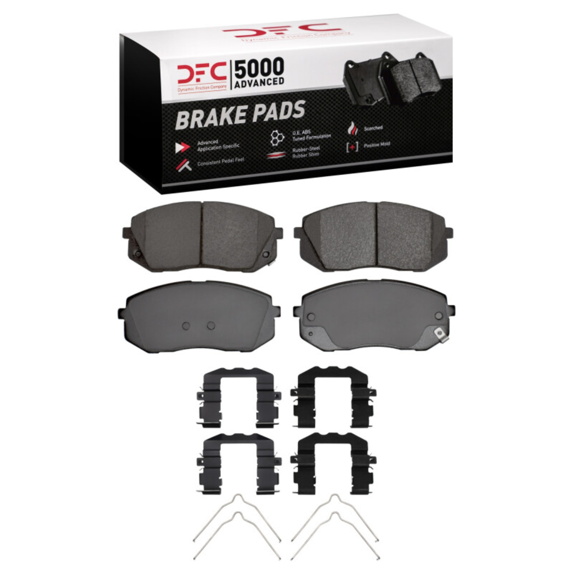 Picture of DFC 15-23 Hyundai Kona EV Front 5000 Advanced Ceramic Brake Pads and Hardware Kit