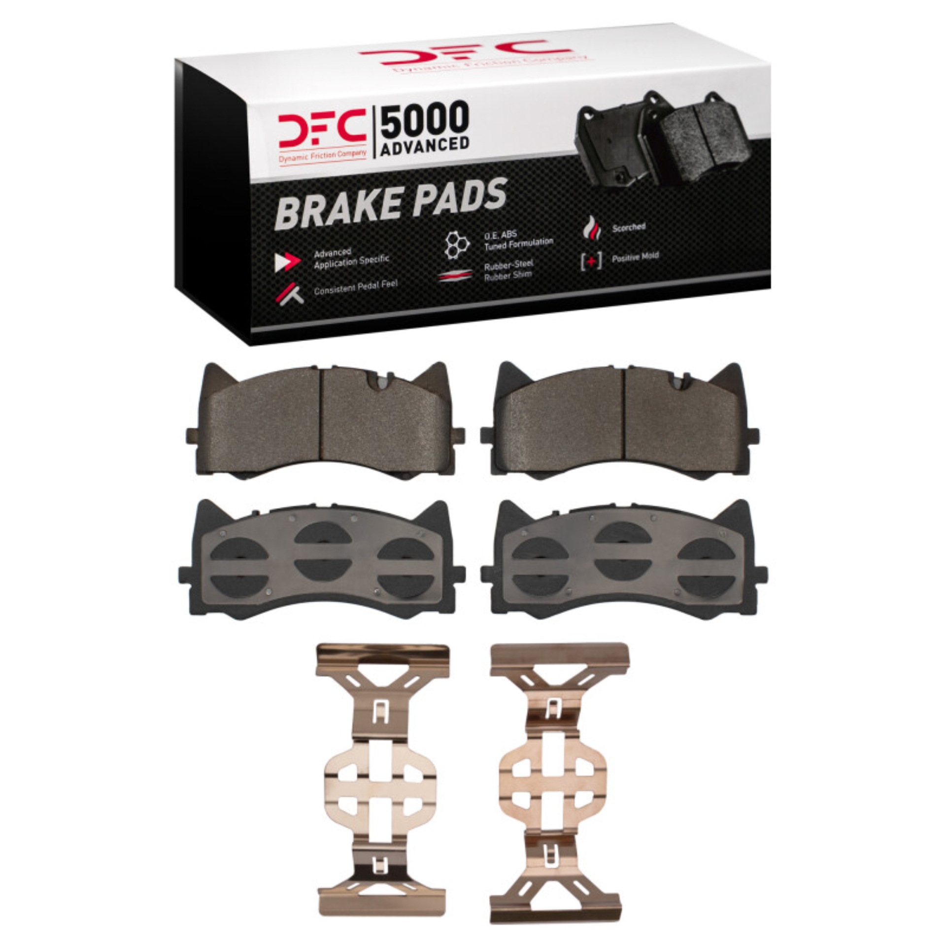 Picture of DFC 15-21 Mercedes-Benz AMG GT Front 5000 Advanced Low Metallic Brake Pads and Hardware Kit