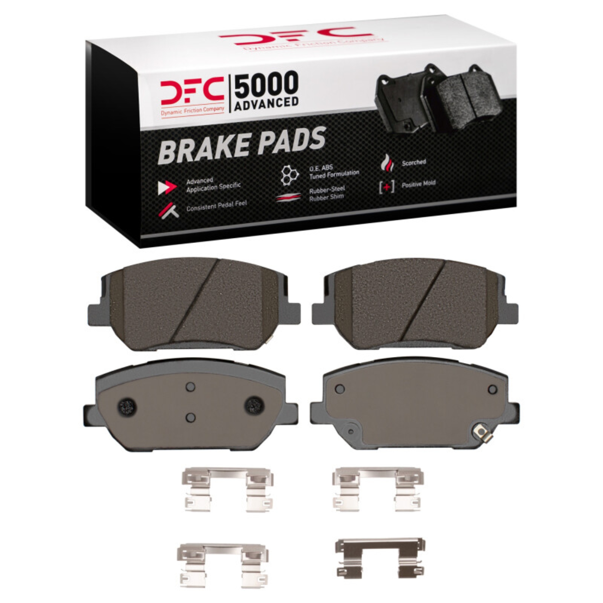 Picture of DFC 19-20 Hyundai Santa Fe Front 5000 Advanced Ceramic Brake Pads and Hardware Kit