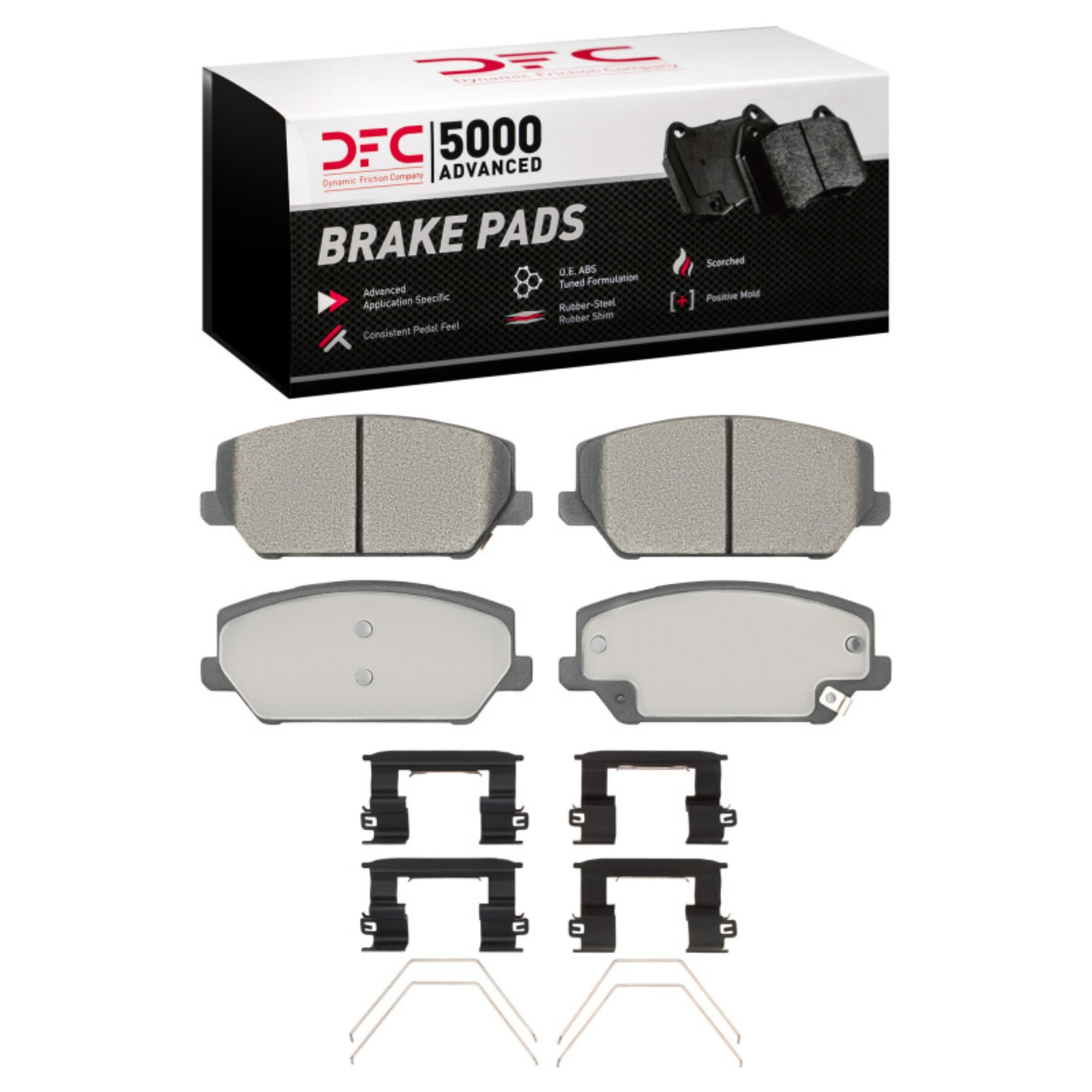 Picture of DFC 19-22 Hyundai Veloster N Front 5000 Advanced Low Metallic Brake Pads and Hardware Kit