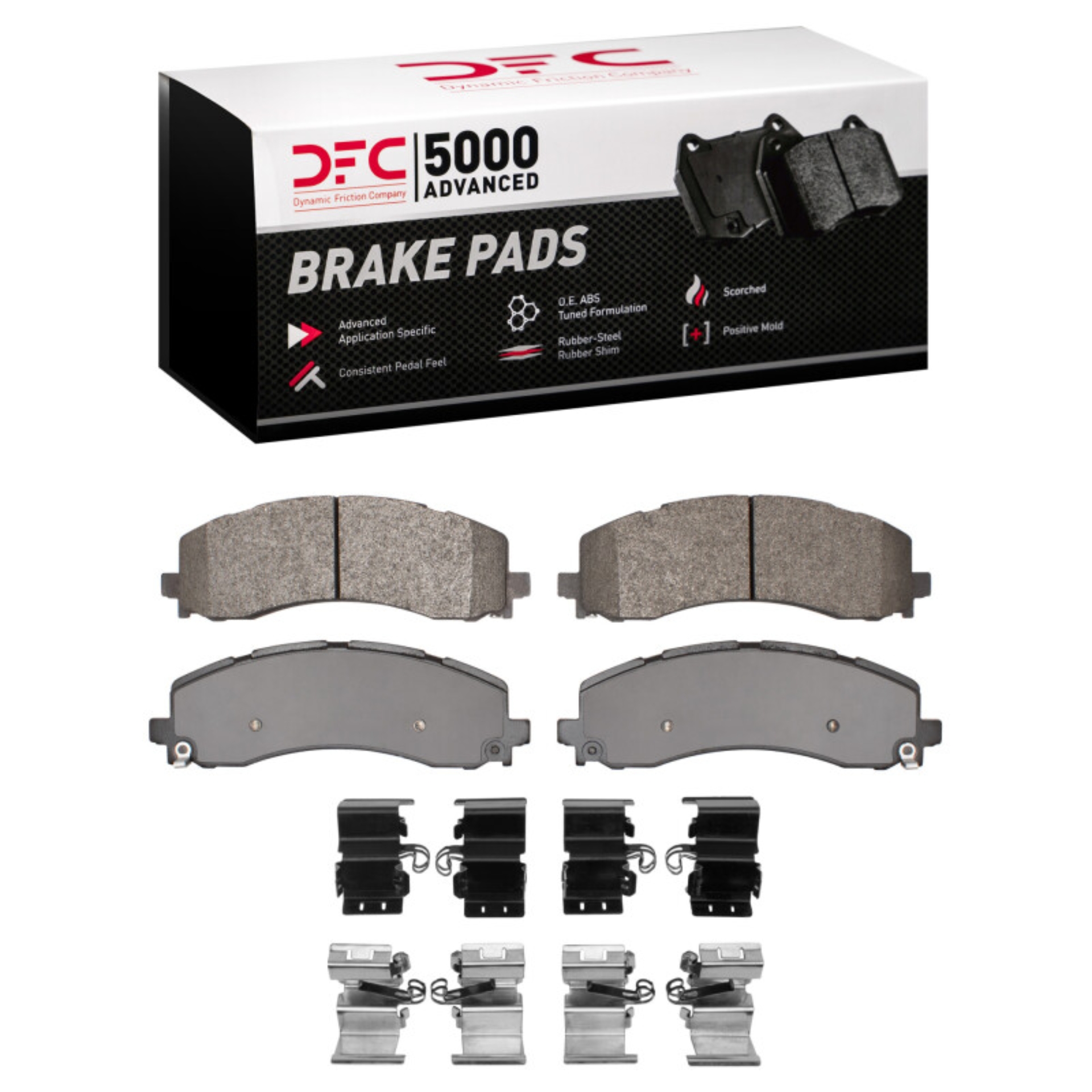 Picture of DFC 19-25 Ram 3500 Rear 5000 Advanced Semi Metallic Brake Pads and Hardware Kit