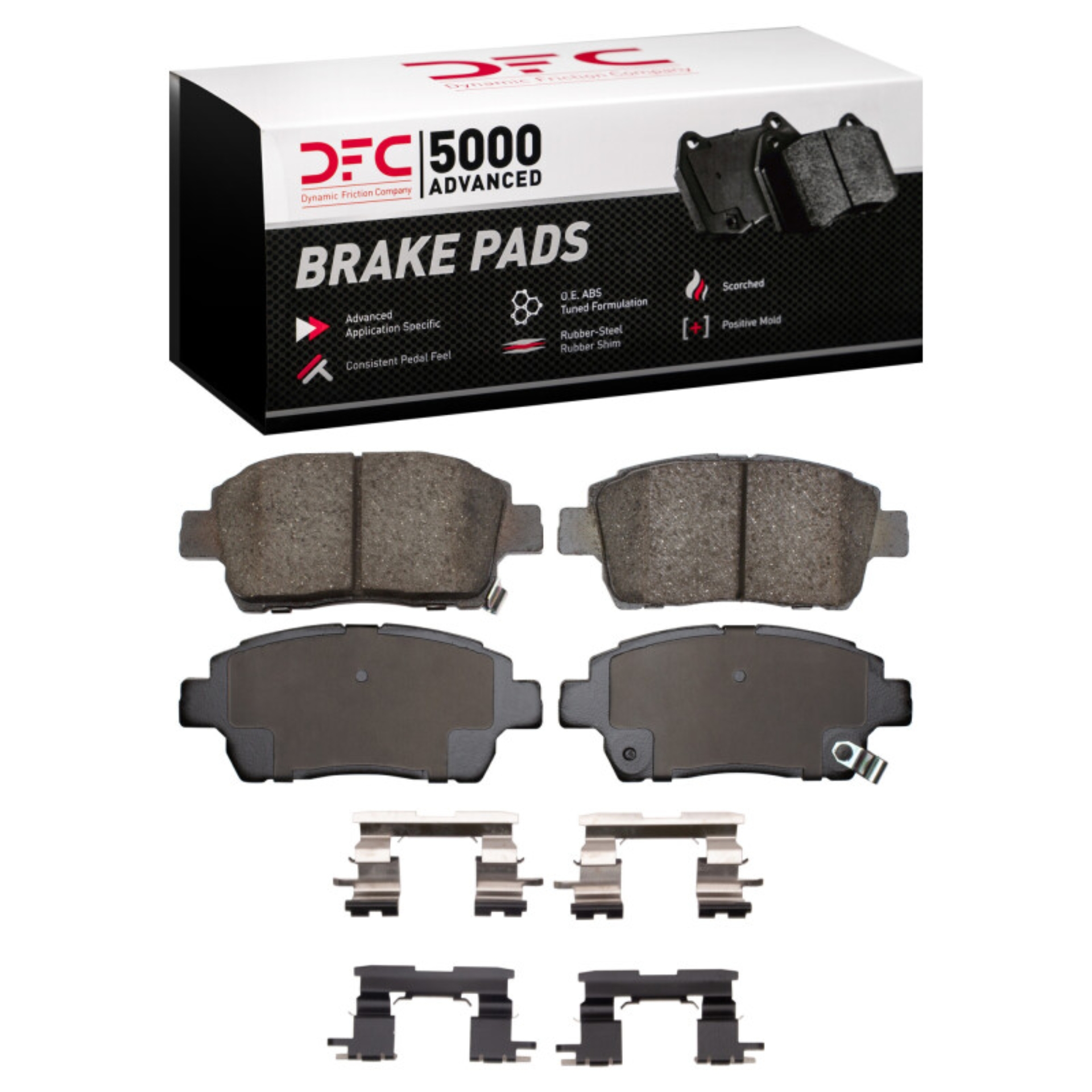 Picture of DFC 00-00 Toyota Celica Front 5000 Advanced Ceramic Brake Pads and Hardware Kit