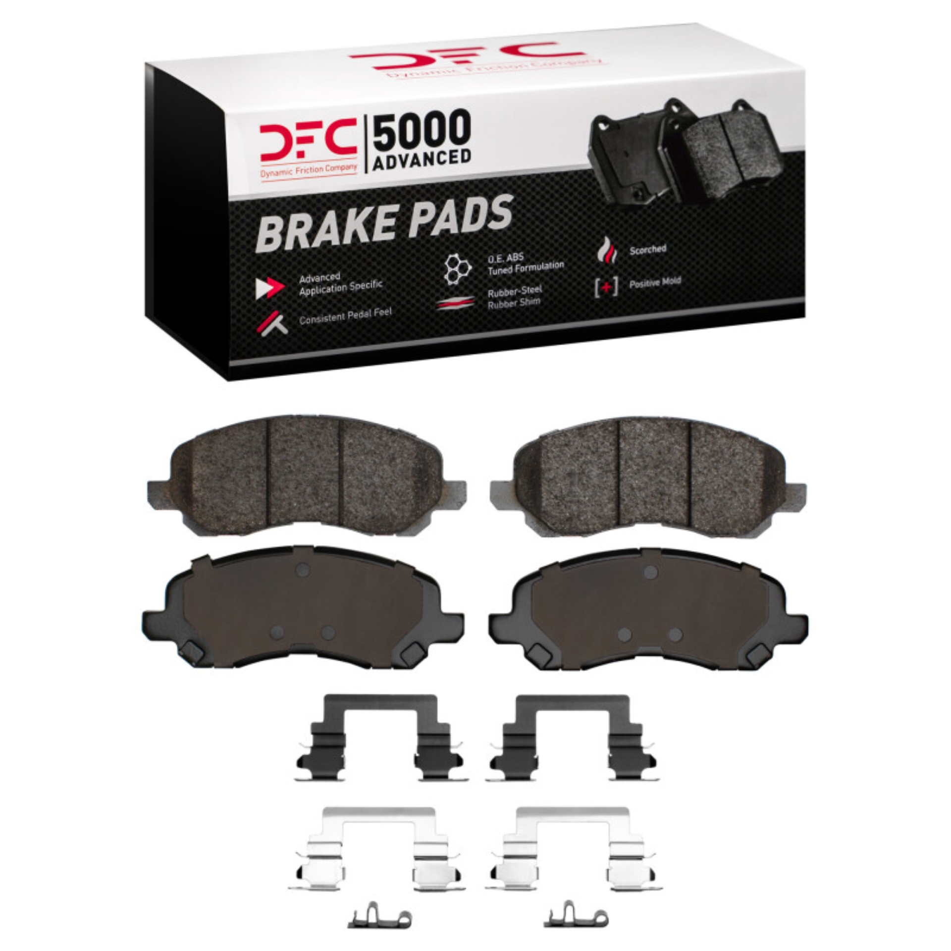 Picture of DFC 07-16 Chrysler Sebring Front 5000 Advanced Semi Metallic Brake Pads and Hardware Kit