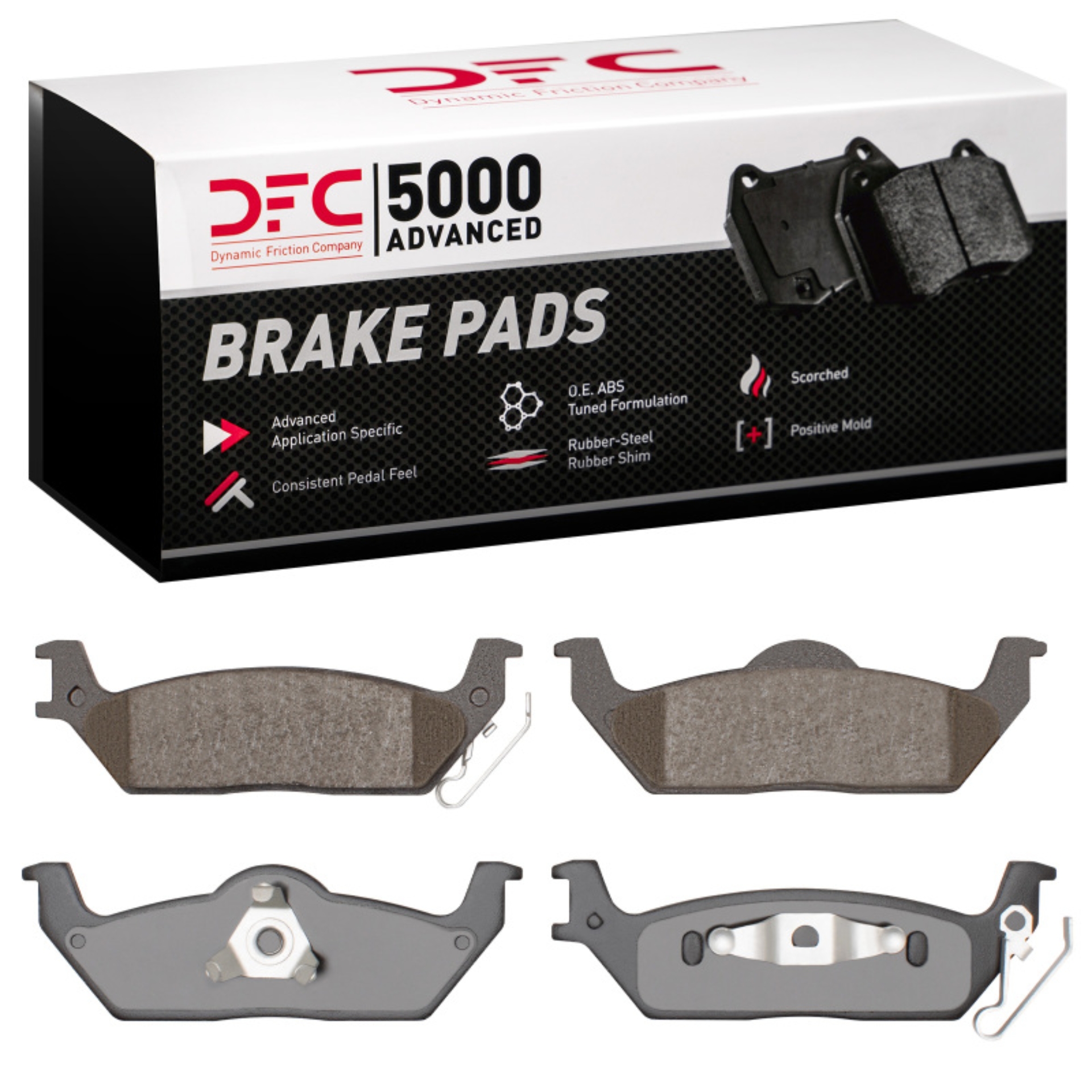 Picture of DFC 10-11 Ford F-150 RWD Rear 5000 Advanced Ceramic Brake Pads