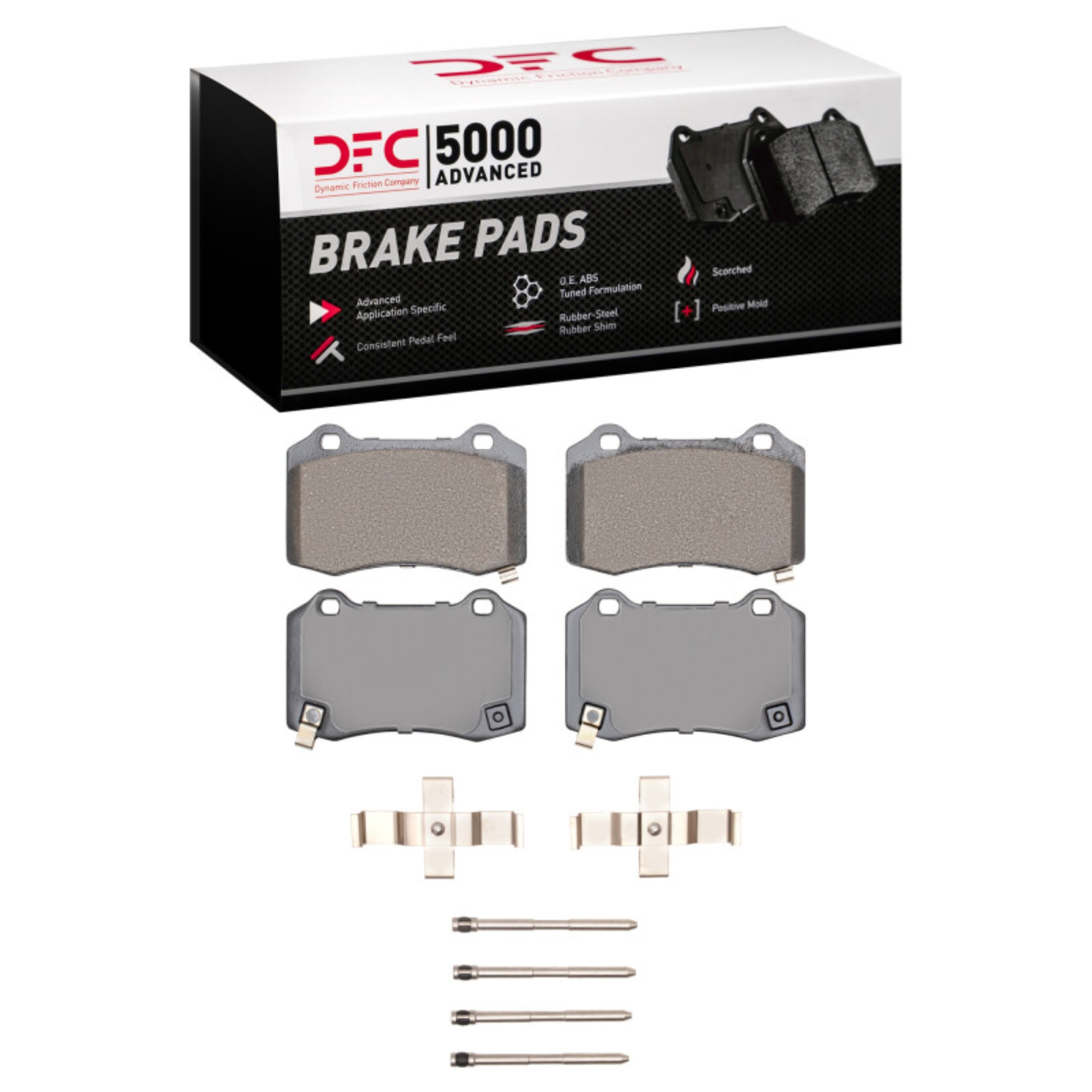 Picture of DFC 10-16 Hyundai Genesis Coupe Rear 5000 Advanced Ceramic Brake Pads and Hardware Kit