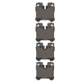 Picture of DFC 18-25 Lexus LS500h Rear 5000 Advanced Ceramic Brake Pads
