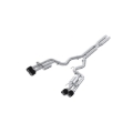 Picture of MBRP 2024 Ford Mustang Dark Horse 3in Dual Split Rear Exit Exhaust w/ Quad CF Tips - T304