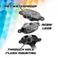 Picture of XK Glow XKmax Pre-Runner Style RGBW LED Grill Pods - 4pc