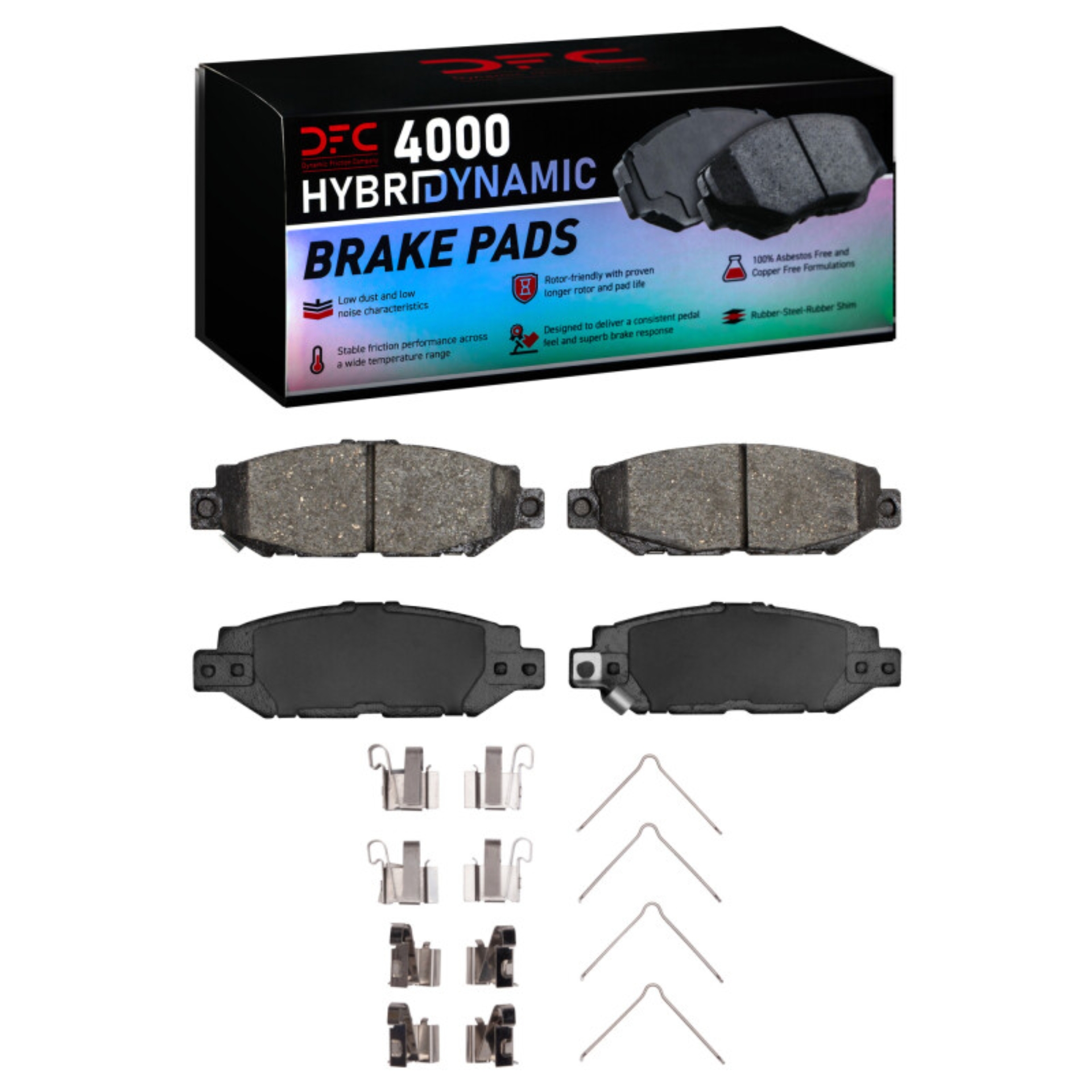 Picture of DFC 92-00 Lexus SC400 Rear 4000 HybriDynamic Brake Pads and Hardware Kit