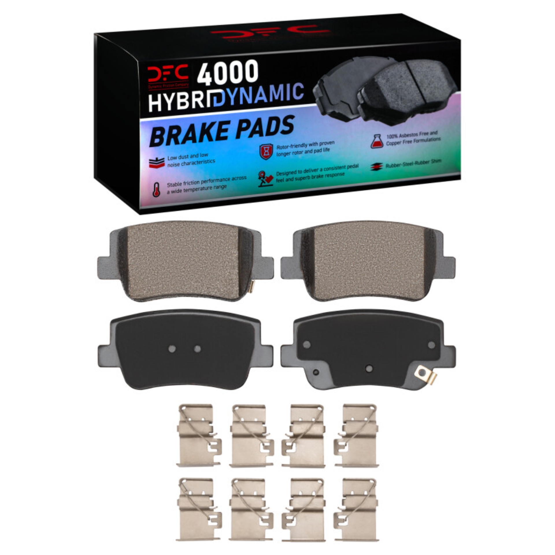 Picture of DFC 21-25 Hyundai Sonata Rear 4000 HybriDynamic Brake Pads and Hardware Kit