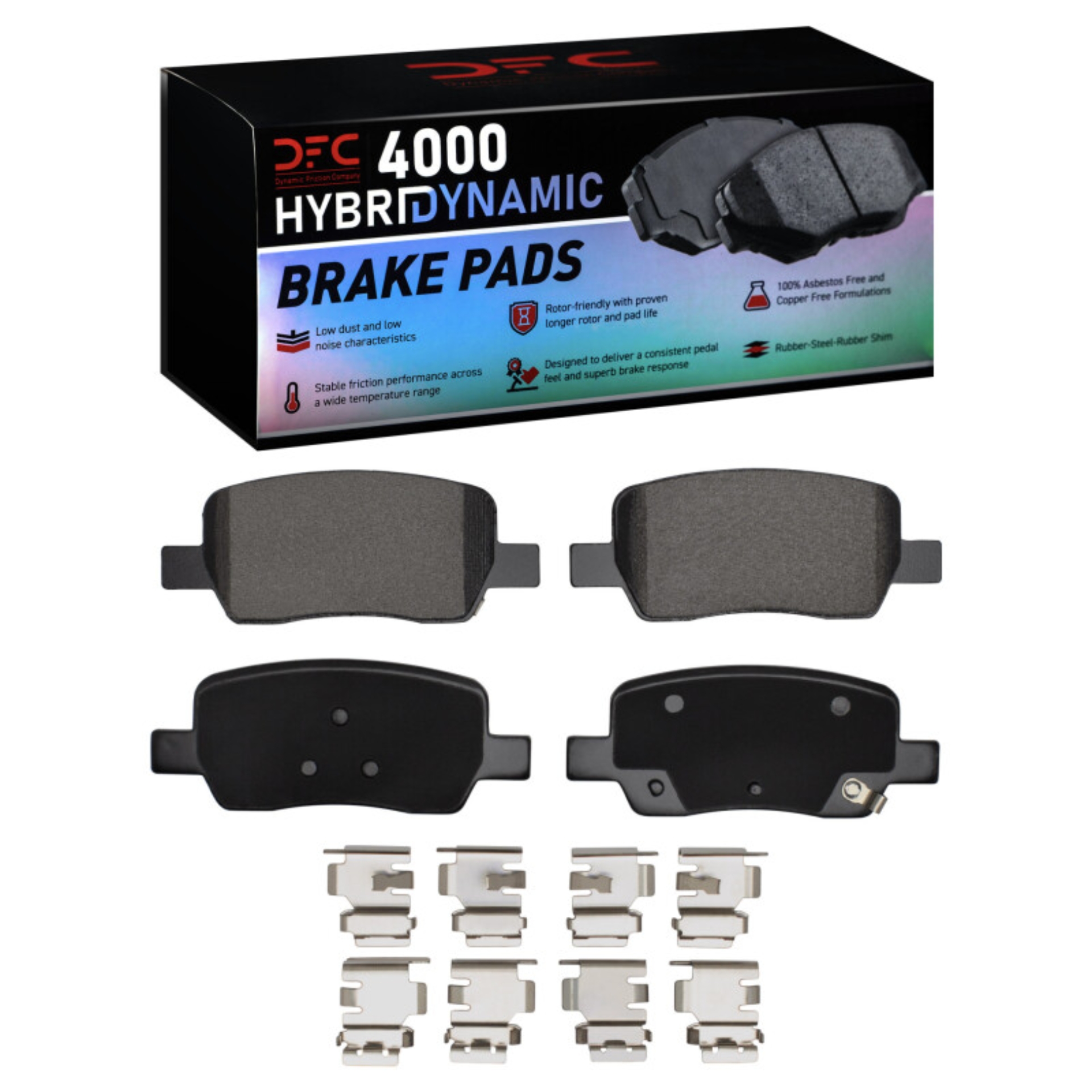 Picture of DFC 21-26 Hyundai Santa Fe Rear 4000 HybriDynamic Brake Pads and Hardware Kit