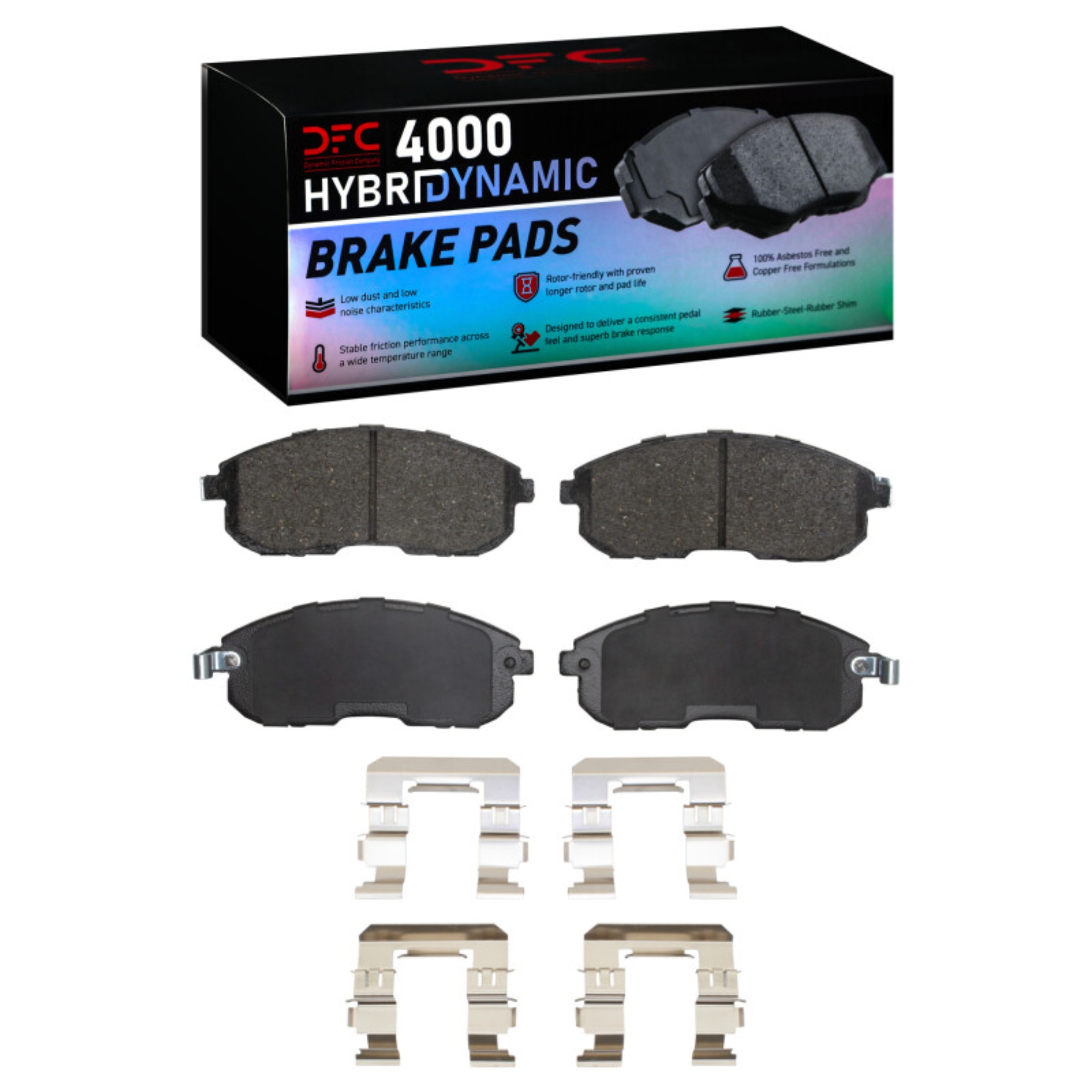 Picture of DFC 07-14 Suzuki SX4 Front 4000 HybriDynamic Brake Pads and Hardware Kit