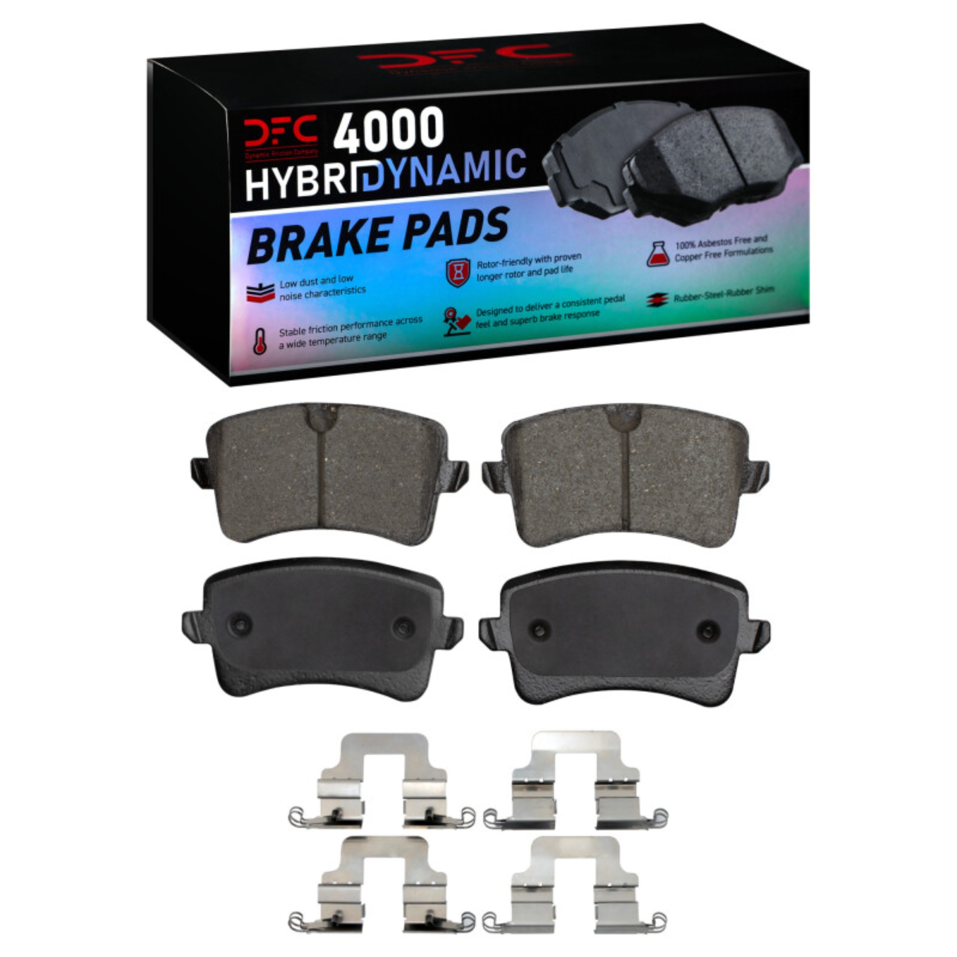 Picture of DFC 08-17 Audi Q5 (USA/Canada) Except Hybrid Rear 4000 HybriDynamic Brake Pads and Hardware Kit