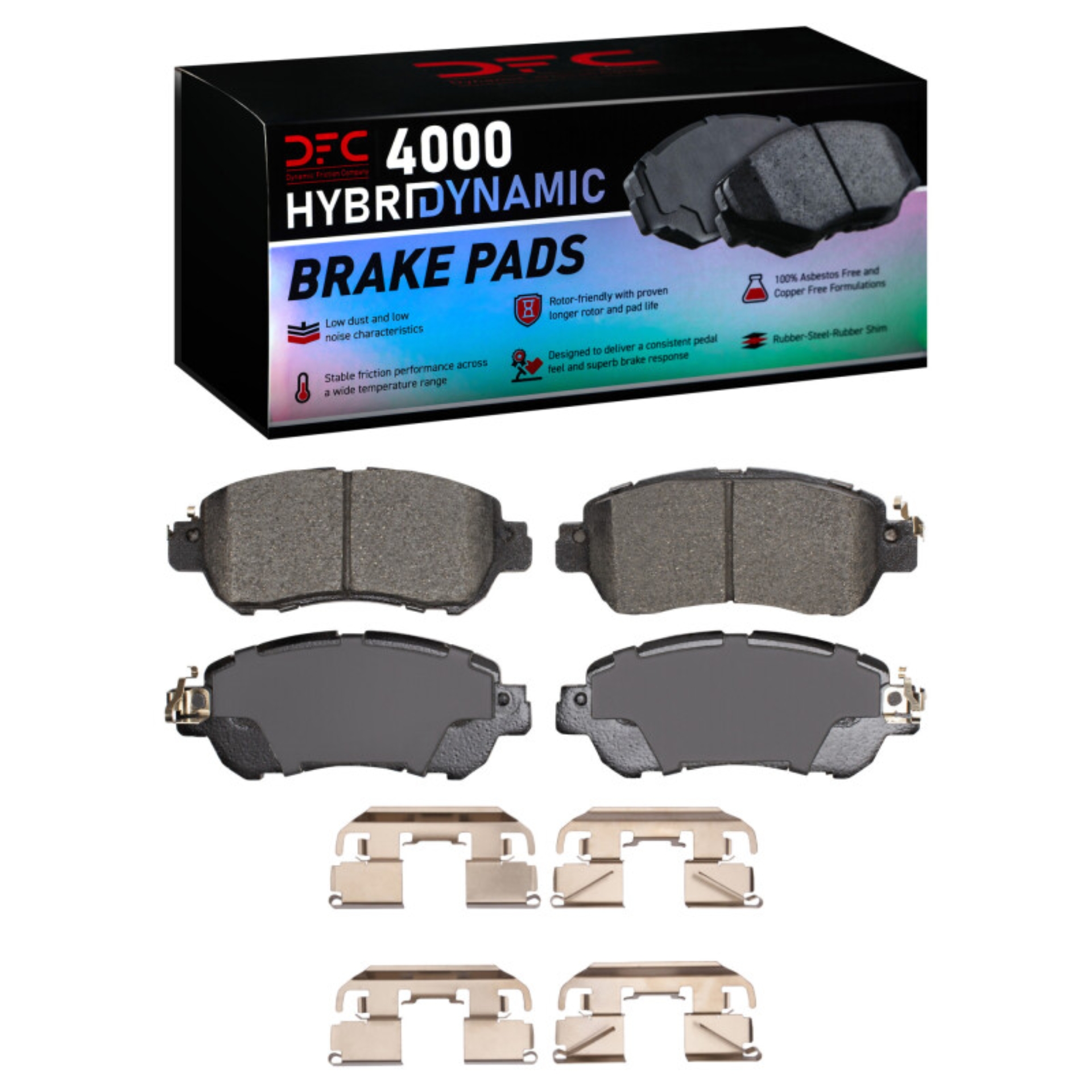 Picture of DFC 17-25 Nissan Versa Front 4000 HybriDynamic Brake Pads and Hardware Kit