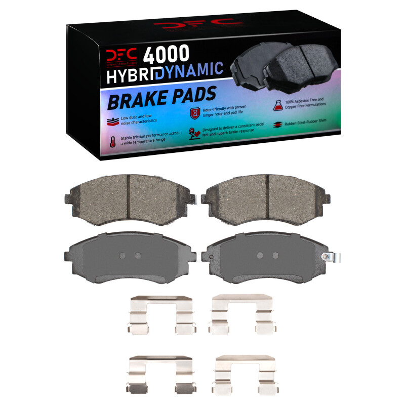 Picture of DFC 05-06 Hyundai Elantra Front 4000 HybriDynamic Brake Pads and Hardware Kit