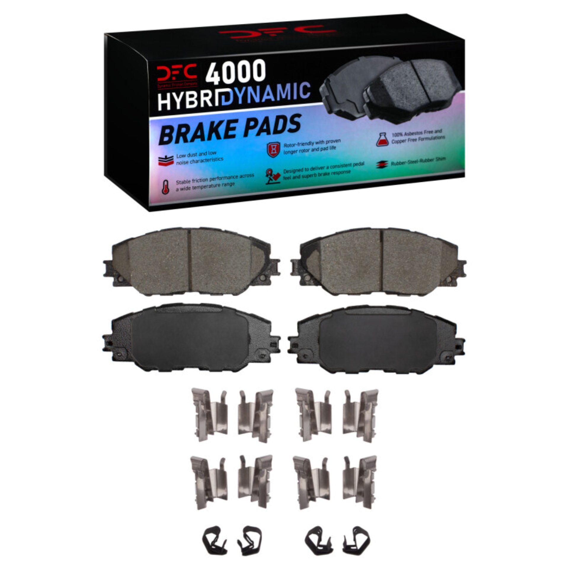 Picture of DFC 06-20 Pontiac Vibe Front 4000 HybriDynamic Brake Pads and Hardware Kit