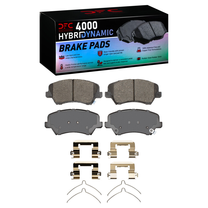 Picture of DFC 16-21 Hyundai Veloster Front 4000 HybriDynamic Brake Pads and Hardware Kit