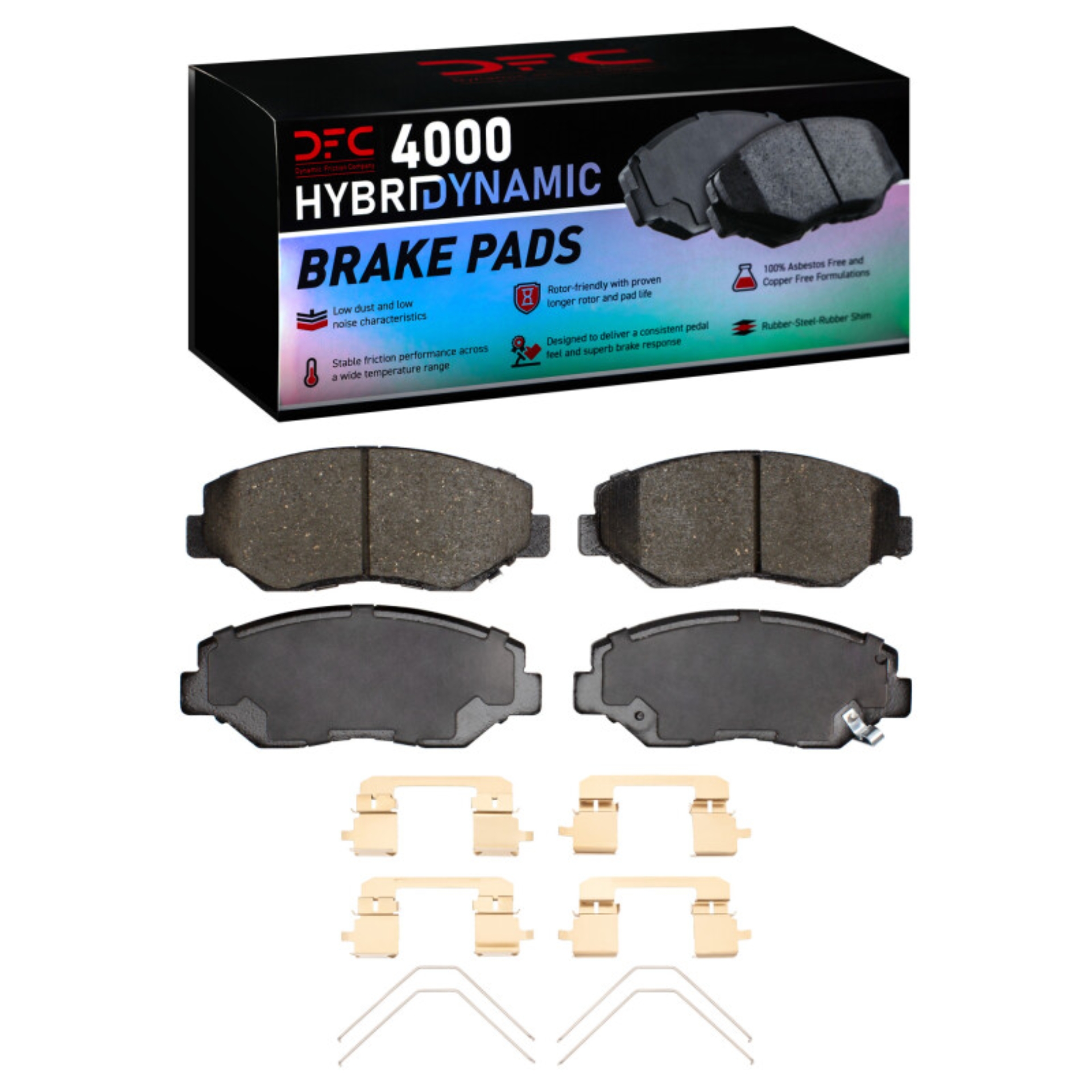 Picture of DFC 12-15 Honda Civic Front 4000 HybriDynamic Brake Pads and Hardware Kit