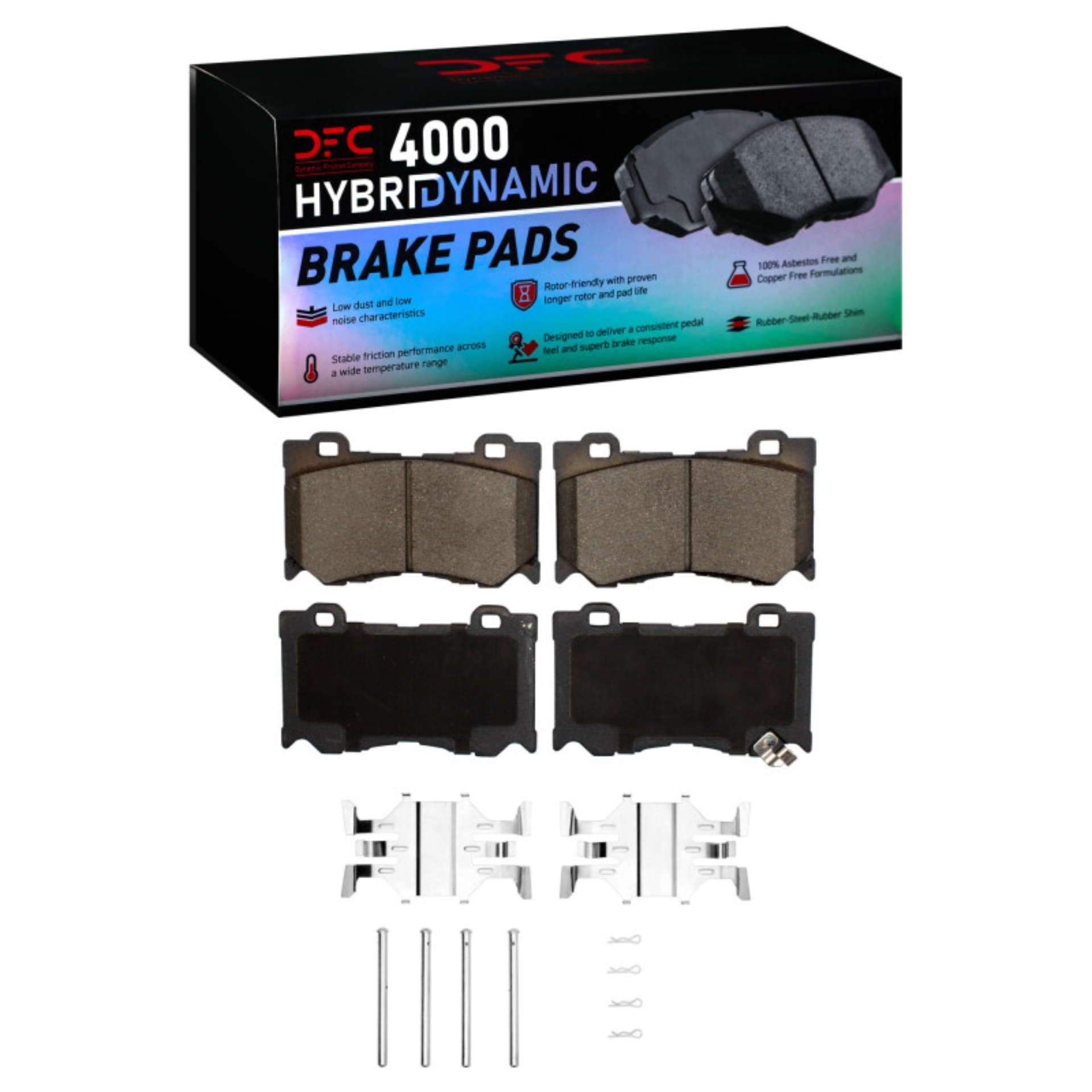 Picture of DFC 09-20 Nissan 370Z Front 4000 HybriDynamic Brake Pads and Hardware Kit