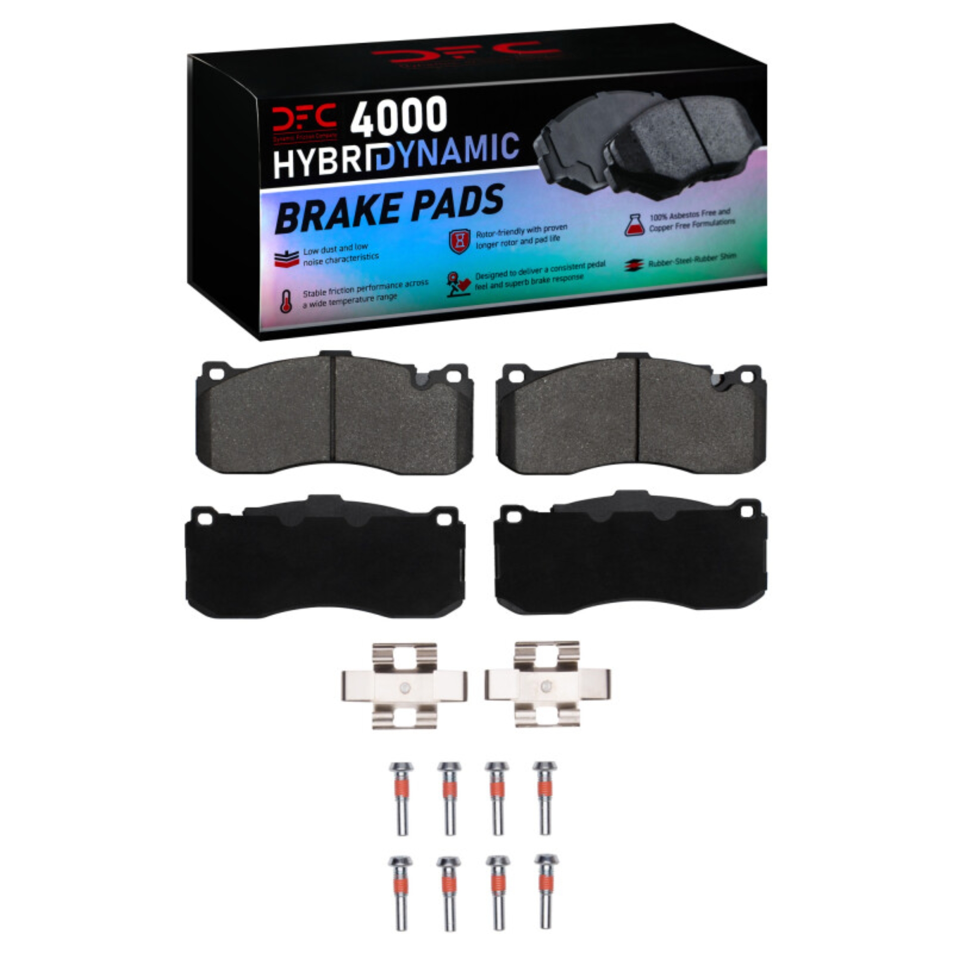 Picture of DFC 06-13 BMW 135I Front 4000 HybriDynamic Brake Pads and Hardware Kit