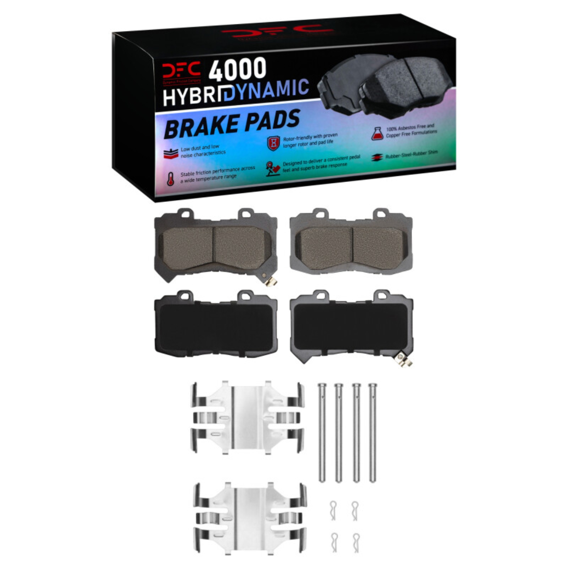 Picture of DFC 15-20 Chevrolet Colorado Front 4000 HybriDynamic Brake Pads and Hardware Kit