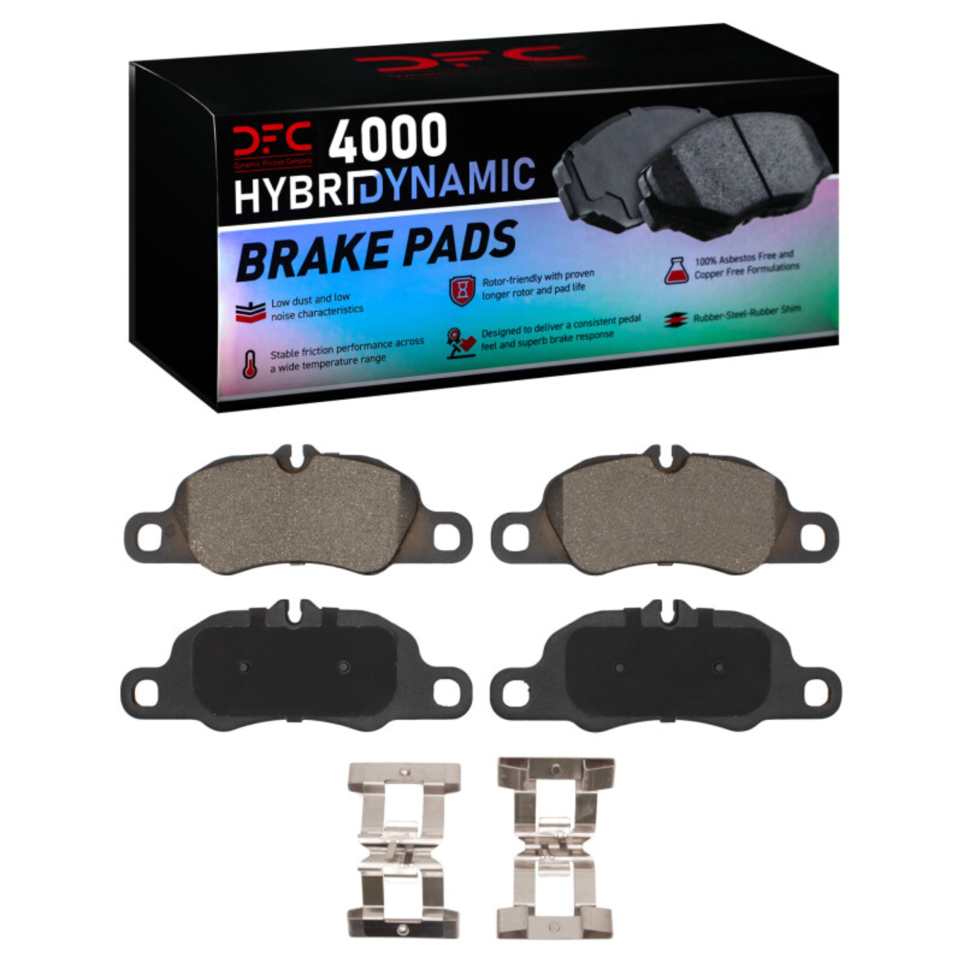 Picture of DFC 09-23 Porsche 718 Boxster Front 4000 HybriDynamic Brake Pads and Hardware Kit