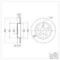 Picture of DFC 93-05 Ford Taurus (Excl SHO) Rear Brake Rotor