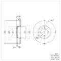 Picture of DFC 70-73 Nissan 240Z Front Brake Rotor