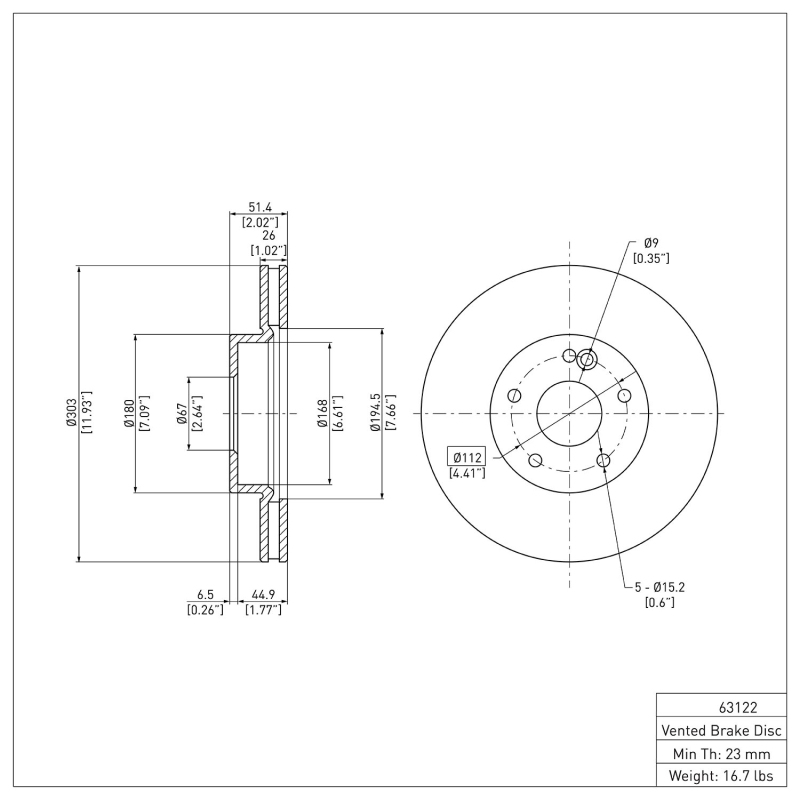 Picture of DFC 98-05 Mercedes-Benz ML350 Front Brake Rotor