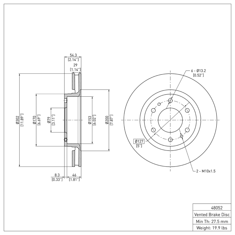 Picture of DFC 06-09 Buick Rainier Front Brake Rotor