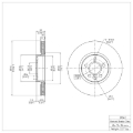 Picture of DFC 07-18 Land Rover LR2 Front Brake Rotor