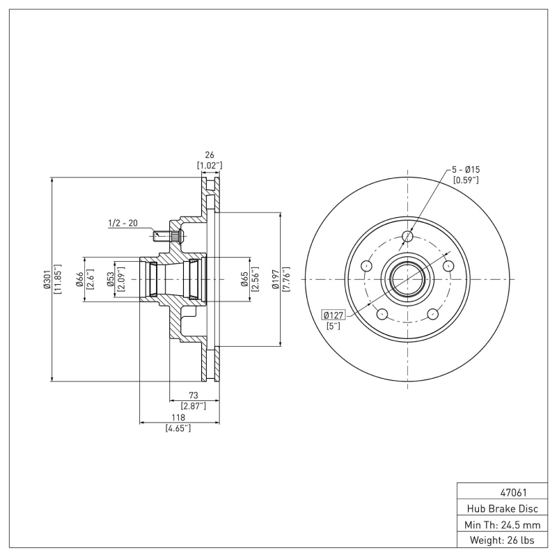 Picture of DFC 77-95 Buick Electra Front Brake Rotor