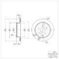 Picture of DFC 03-24 Infiniti FX37 Rear Brake Rotor