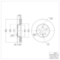 Picture of DFC 13-25 Cadillac CT4 Front Brake Rotor