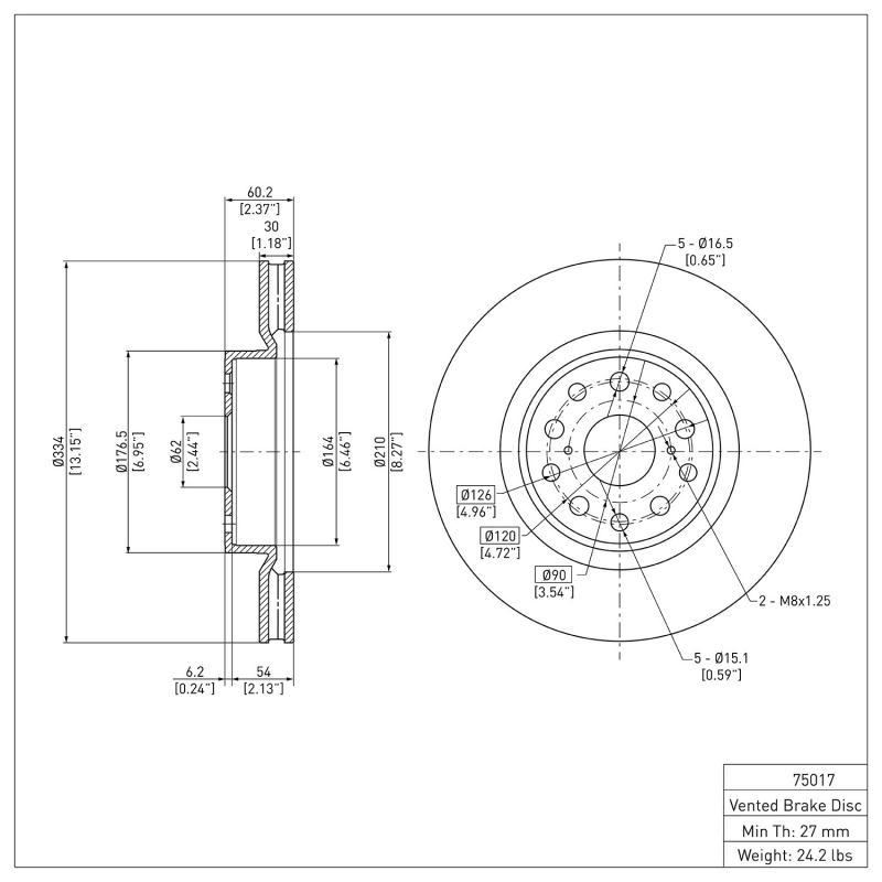 Picture of DFC 07-23 Lexus LS460 Front Brake Rotor