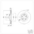 Picture of DFC 06-21 Jaguar Super V8 Front Brake Rotor