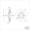 Picture of DFC 07-12 Hyundai Veracruz Front GeoSPEC Coated Rotor