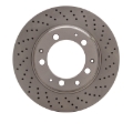 Picture of DFC 78-89 Porsche 930 Right Rear Drilled Brake Rotor