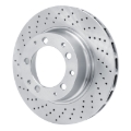 Picture of DFC 78-89 Porsche 930 Left Rear Drilled Brake Rotor