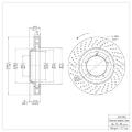 Picture of DFC 82-89 Porsche 911 Left Front Drilled Brake Rotor